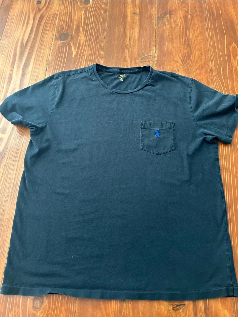 (2) Polo by Ralph Lauren Blue Polo Shirt and Black Pocket Tee - Men's Set